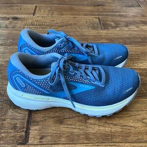Brooks Ghost 14 Cushioned Road Running Shoes Blue Womens Size 7